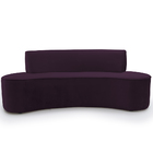 Sofá 03 Lugares 180cm Mônaco Veludo Roxo - Nexta Casa