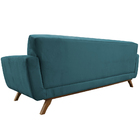 Sofá 03 Lugares 180cm Sala De Estar Miami Veludo Turquesa - C