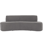 Sofá 03 Lugares 210cm Mônaco Bouclé Cinza - Nexta Casa