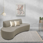 Sofá 03 Lugares 210cm Mônaco Corano Bege - Nexta Casa