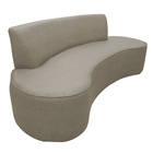 Sofá 03 Lugares 210cm Mônaco Corano Bege - Nexta Casa