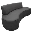 Sofá 03 Lugares 210cm Mônaco Corano Cinza - Nexta Casa