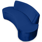 Sofá 03 Lugares 210cm Mônaco Veludo Azul Royal - Nexta Casa