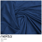 Sofá 03 Lugares 210cm Mônaco Veludo Azul Royal - Nexta Casa
