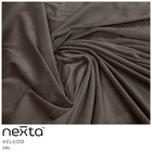 Sofá 03 Lugares 210cm Mônaco Veludo Marrom Escuro - Nexta Casa