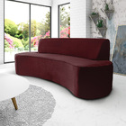 Sofá 03 Lugares 210cm Mônaco Veludo Marsala - Nexta Casa