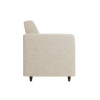 Sofá 03 Lugares Arezzo Linho Pés Chanfrado Tabaco D01 - D'ros