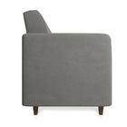 Sofá 03 Lugares Arezzo Suede Pés Chanfrado Tabaco D01 - D'ros