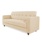 Sofá 03 Lugares Arezzo Suede Pés Chanfrado Tabaco D01 - D'ros