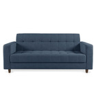 Sofá 03 Lugares Arezzo Suede Pés Chanfrado Tabaco D01 - D'ros