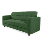 Sofá 03 Lugares Arezzo Suede Pés Chanfrado Tabaco D01 - D'ros