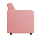 Sofá 03 Lugares Arezzo Suede Rosê Pés Chanfrado Tabaco D01 -