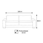 Sofa 03 Lugares Bergen Dmonegatto