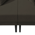 Sofá 03 Lugares Living 2,50 Itália Bipartido Veludo Chocolate