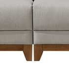 Sofá 03 Lugares Living 2,60 Bipartido Bariloche Com Base De M