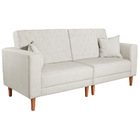 Sofá 03 Lugares Living Ponza Linho - Bege