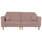 Sofá 03 Lugares Living Ponza Linho - Rosê