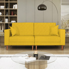 Sofá 03 Lugares Living Ponza Sintético - Amarelo