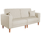 Sofá 03 Lugares Living Ponza Sintético - Bege