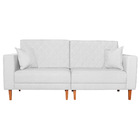 Sofá 03 Lugares Living Ponza Sintético - Branco