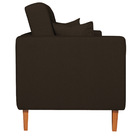 Sofá 03 Lugares Living Ponza Sintético - Marrom