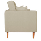 Sofá 03 Lugares Living Ponza Suede - Bege