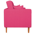 Sofá 03 Lugares Living Ponza Suede - Pink