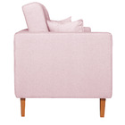 Sofá 03 Lugares Living Ponza Suede - Rosa Bebê