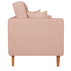 Sofá 03 Lugares Living Ponza Suede - Rosê