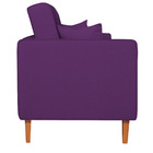 Sofá 03 Lugares Living Ponza Suede - Roxo