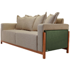 Sofá 03 Lugares Para Sala De Estar 178 Cm Khali B04 Linho Beg