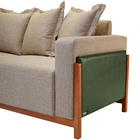 Sofá 03 Lugares Para Sala De Estar 178 Cm Khali B04 Linho Beg