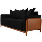 Sofá 03 Lugares Para Sala De Estar 178 Cm Khali B04 Linho Pre