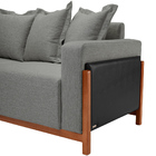 Sofá 03 Lugares Para Sala De Estar 198 Cm Khali B04 Linho Cin