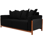 Sofá 03 Lugares Para Sala De Estar 198 Cm Khali B04 Linho Pre