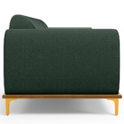 Sofá 03 Lugares Para Sala De Estar Kiev 210 Cm D02 Linho Verd