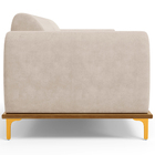 Sofá 03 Lugares Para Sala De Estar Kiev 210 Cm D02 Veludo Beg