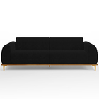 Sofá 03 Lugares Para Sala De Estar Kiev 210 Cm D02 Veludo Pre