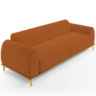 Sofá 03 Lugares Para Sala De Estar Kiev 210 Cm D02 Veludo Tel