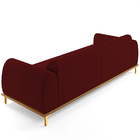 Sofá 03 Lugares Para Sala De Estar Kiev 230 Cm D02 Veludo Mar