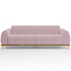 Sofá 03 Lugares Para Sala De Estar Kiev 230 Cm D02 Veludo Ros