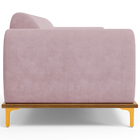 Sofá 03 Lugares Para Sala De Estar Kiev 230 Cm D02 Veludo Ros