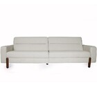 Sofá 03 Lugares Para Sala De Estar Marvin 230 Cm D02 Linho Be