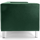 Sofá 03 Lugares Para Sala Decorativa Kubo 210cm Corano Verde