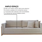 Sofá 03 Lugares Paris Bouclê 1,94m Bege