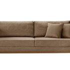 Sofá 03 Lugares Paris Linho 1,70m Bege