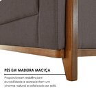 Sofá 03 Lugares Paris Linho 1,74m Cinza