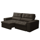 Sofá 03 Lugares Retrátil E Reclinável Agatha 12010 Veludo Tab