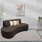 Sofá 04 Lugares 230 Cm Mônaco Corano Marrom - Casaepoltrona