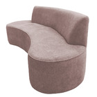 Sofá 04 Lugares 230 Cm Mônaco Poliéster Rosa - Casaepoltrona